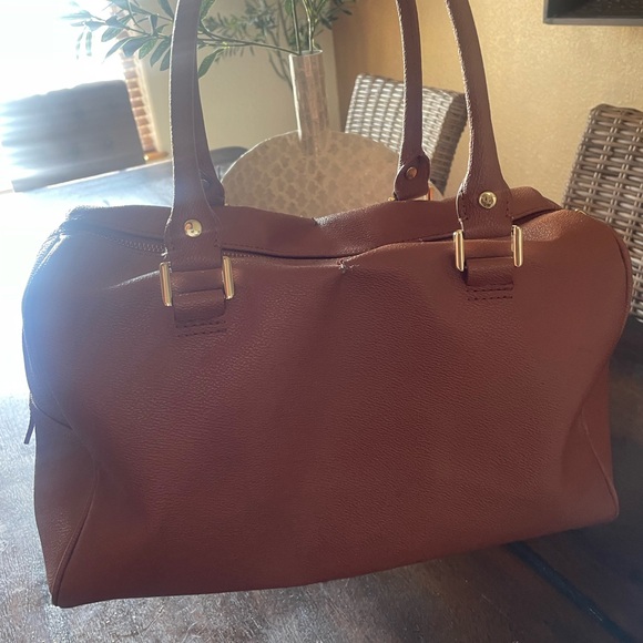 Tory Burch Middy Robinson satchel brown doctors bag - Picture 2 of 14